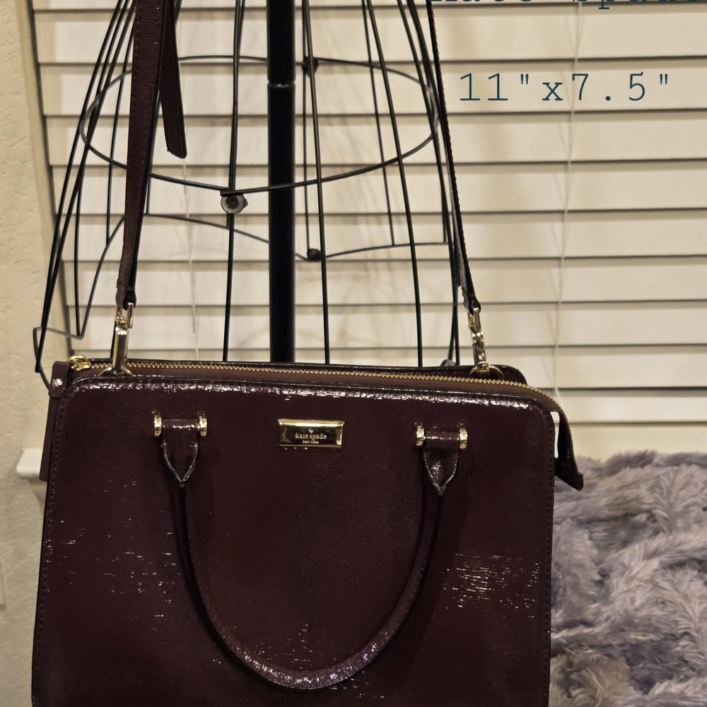 NEW Kate Spade Burgundy Leather Shoulder Bag
